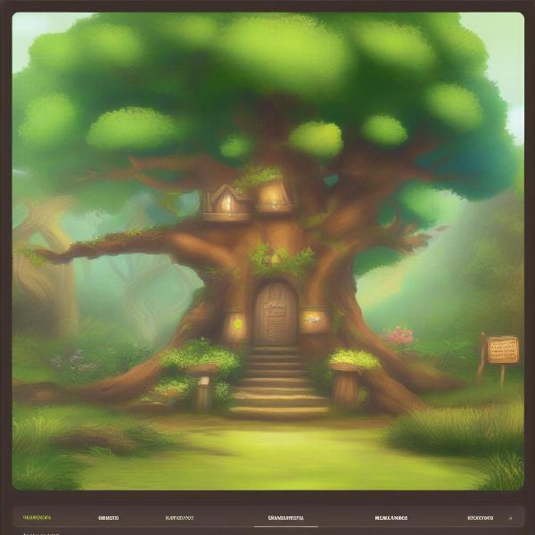 Tree World Game Homepage Screenshot