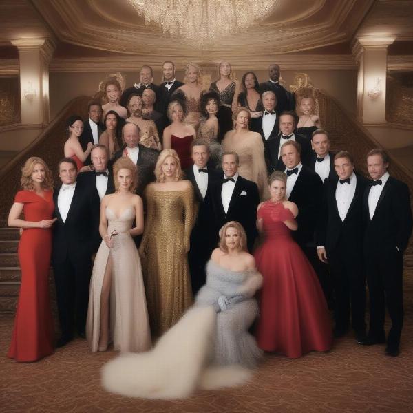 12 Games of Christmas cast at an awards show