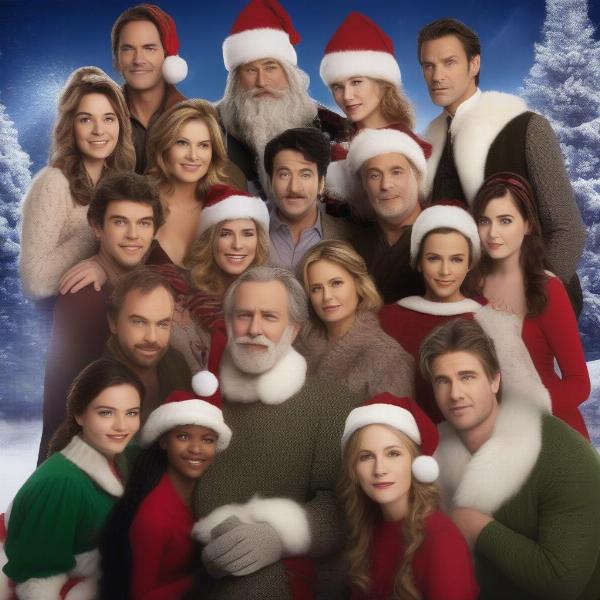 The main cast of 12 Games of Christmas