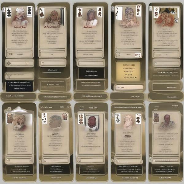 Acey Deucey Card Combinations Illustration