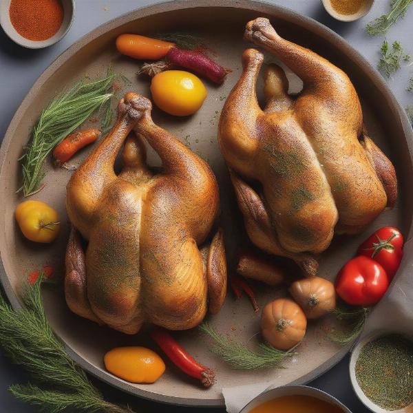 Preparing Cornish Game Hens for Air Fryer