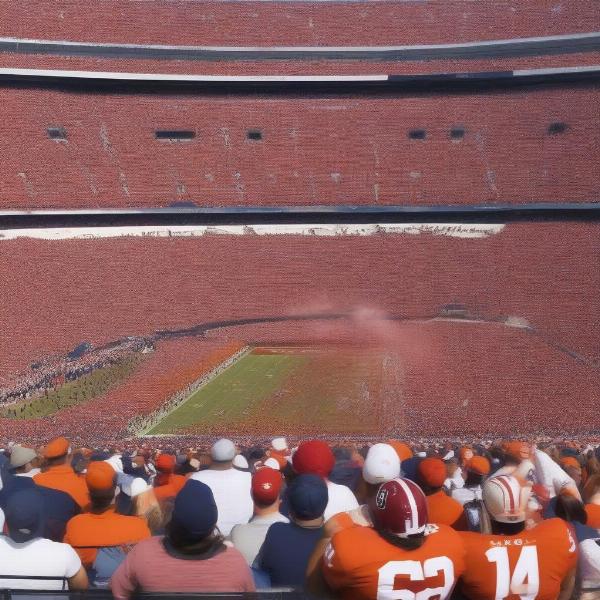 Alabama Auburn Iron Bowl Rivalry - Intense Football Match