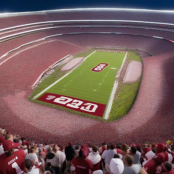 Alabama Fans at Bryant-Denny Stadium