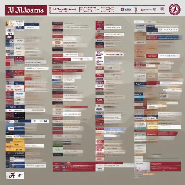 Alabama Football Broadcast Schedule on Major Networks