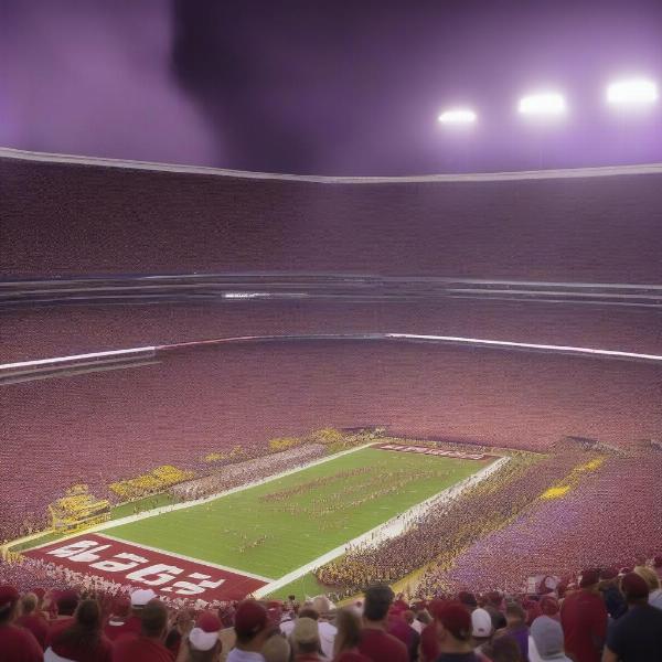 Alabama LSU Football Rivalry: A tense moment during a game between Alabama and LSU