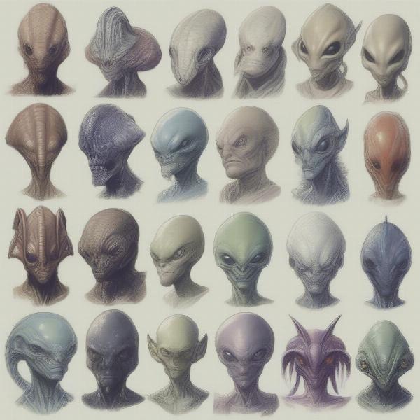 Detailed Alien Character Designs in Video Games