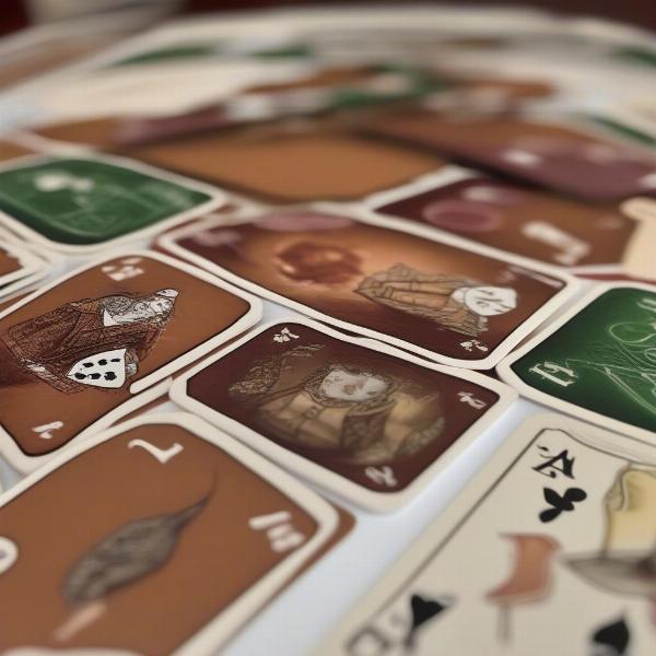 Acey Deucey Card Game Illustration
