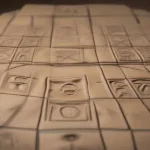 Ancient Egyptian Tic Tac Toe Game Board