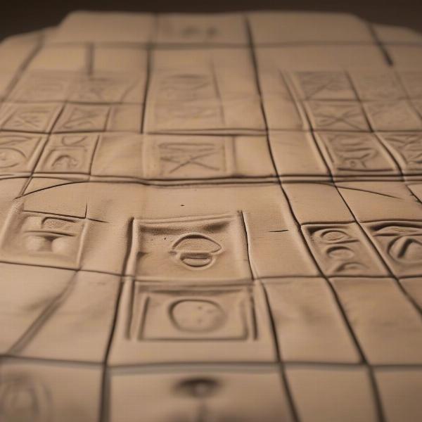 Ancient Egyptian Tic Tac Toe Game Board