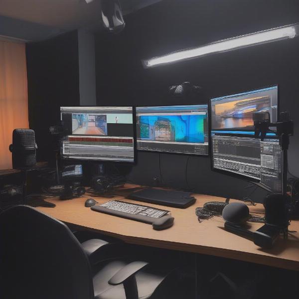 Andre Eagle's professional streaming setup