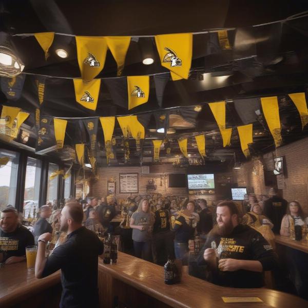 Watching the App State Game at a Sports Bar