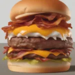 Arby's Big Game Burger Ingredients Close Up