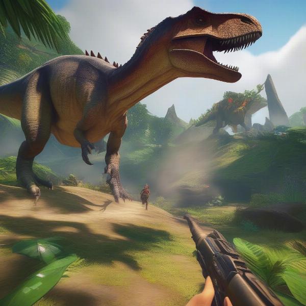 Ark Ascended Gameplay Screenshot Showing Potential Game Pass Integration