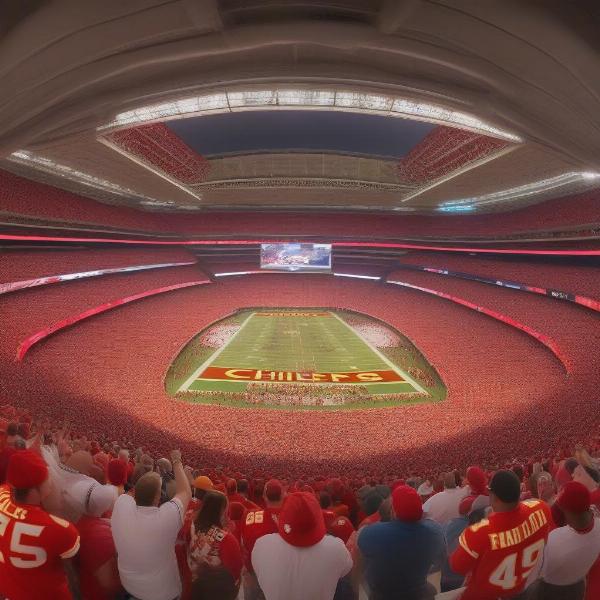 Arrowhead Stadium Filled with Chiefs Fans