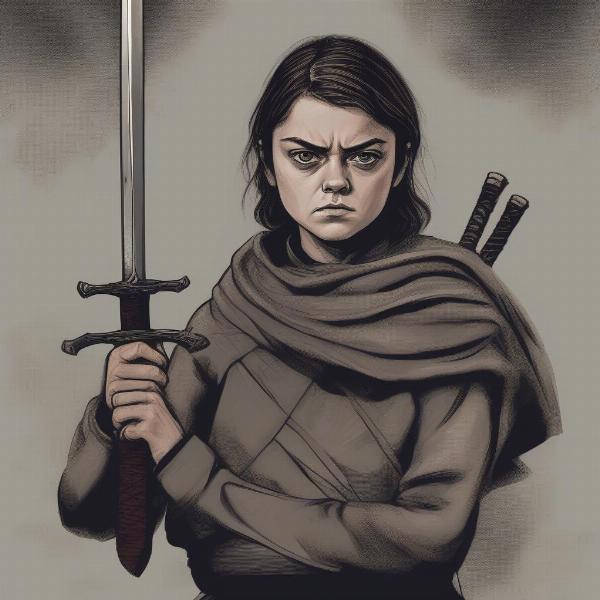 Arya Stark's Transformation into a Fierce Warrior in Game of Thrones