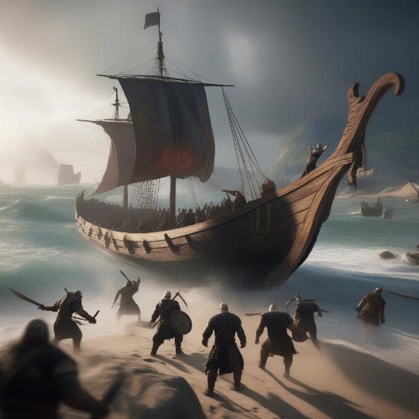 Viking raid in Assassin's Creed Valhalla