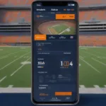 Auburn Football Score Update on Mobile Phone