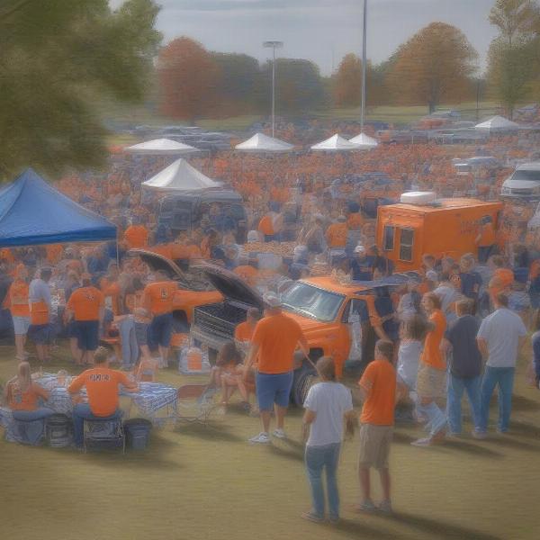 Auburn Georgia Fans Tailgating
