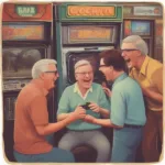 Baby Boomers Enjoying Retro Gaming Experience