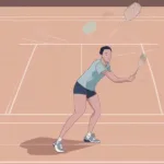 Badminton Player Demonstrating Perfect Body Positioning