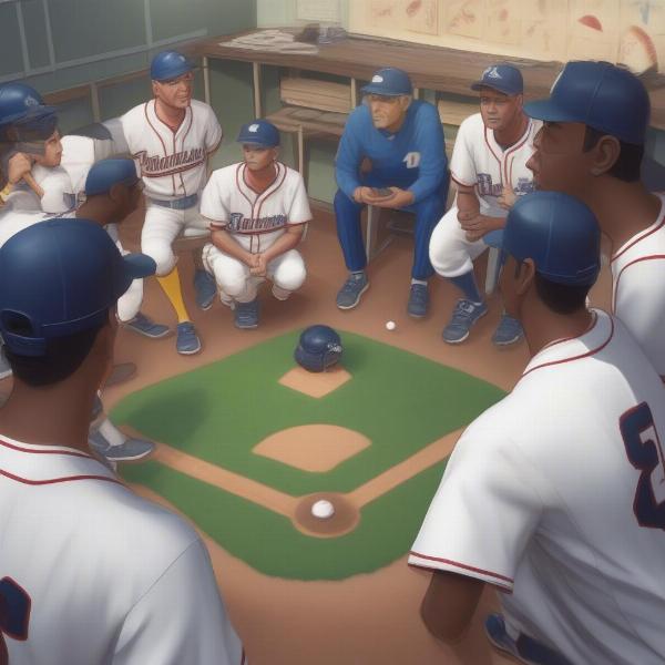 Baseball Simulated Game Strategy Practice