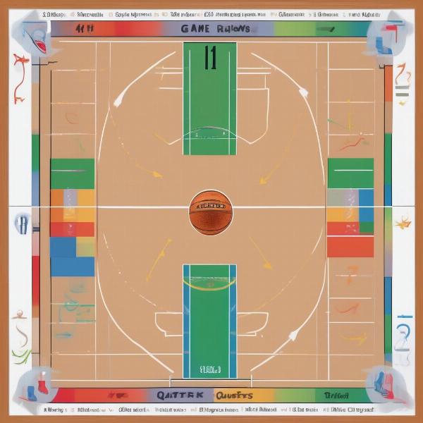 Basketball Game Quarters Division