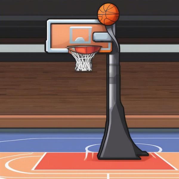 Basketball hoop sprite in Scratch game development.
