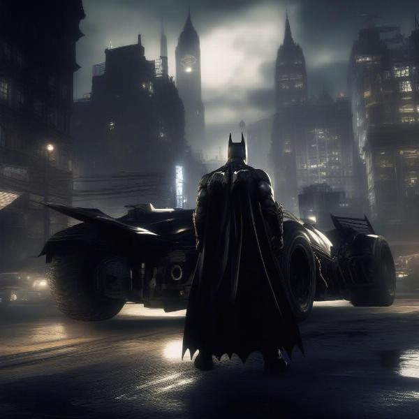 Batman: Arkham Knight Open World Exploration with Batmobile