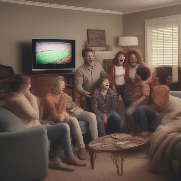 Watching the Bedlam Game on TV