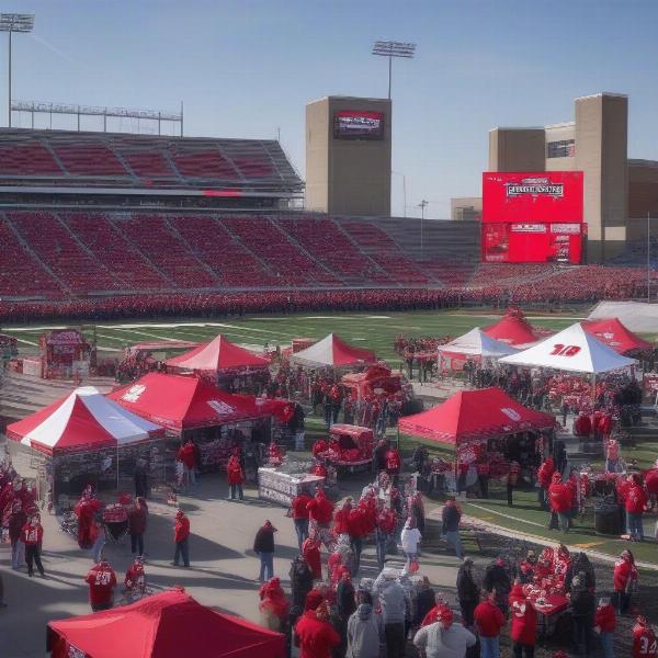 Big 10 Championship Game Fans Tailgating