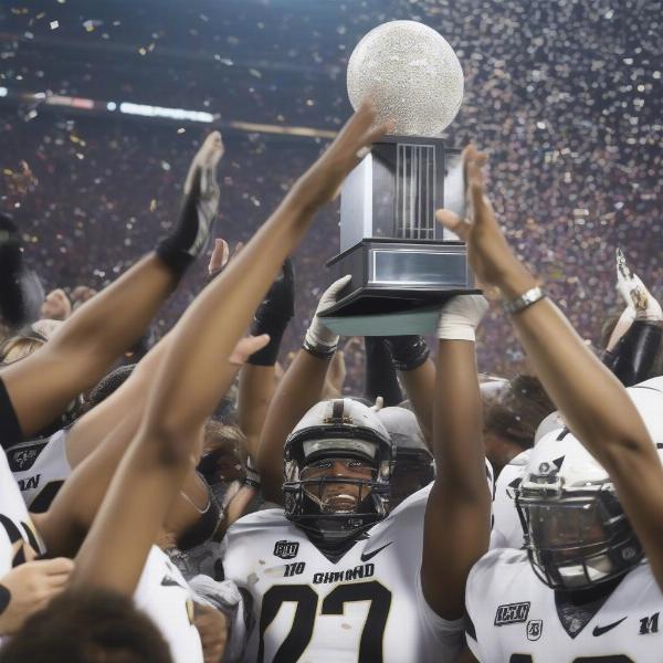 Big 10 Championship Trophy Celebration