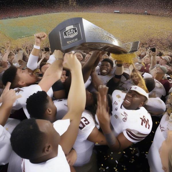 Big 12 Championship Trophy Celebration