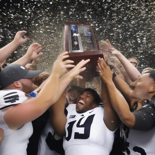 Big Ten Championship Trophy Celebration
