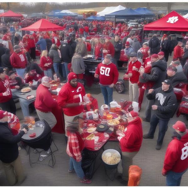 Big Ten Football Fans Tailgating