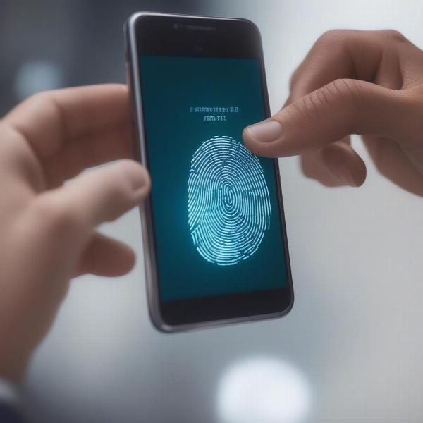 Biometric Authentication Example with Fingerprint Scan