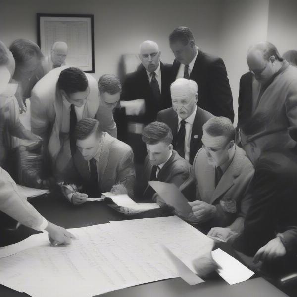 Bowl Game Selection Committee Meeting in Progress