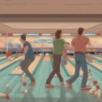 Five Players Bowling Game Time