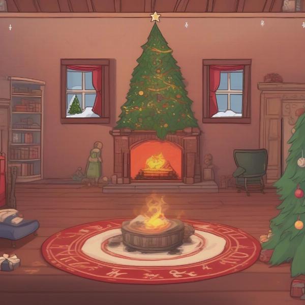 Branching Narrative Christmas Game: Decision Point