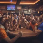 Broncos Fans Watching Game
