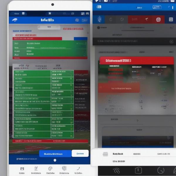 Checking Buffalo Bills Game Schedule on Mobile App