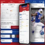 Buffalo Bills Game Score on a Mobile App
