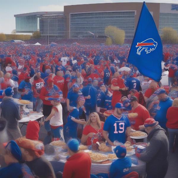 Buffalo Bills Tailgate Party Scene