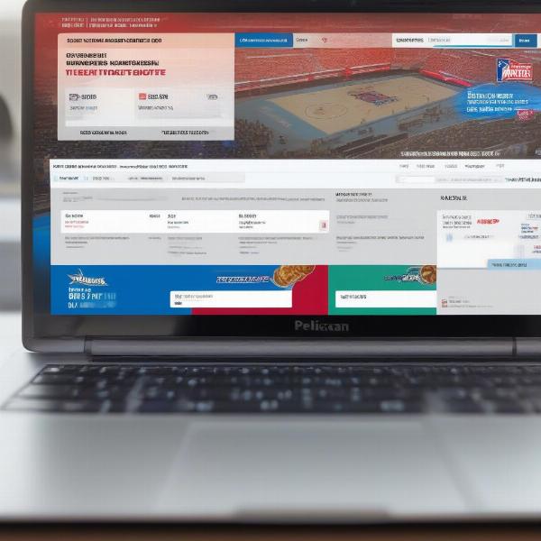 Purchasing Pelicans game tickets online through a ticketing platform
