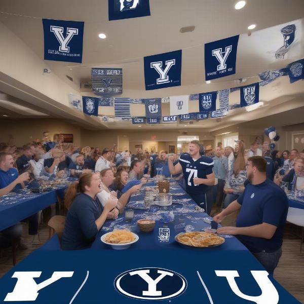 BYU Football Watch Party Atmosphere