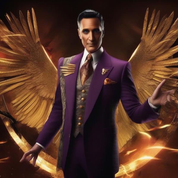Caesar Flickerman and the Hunger Games Arena