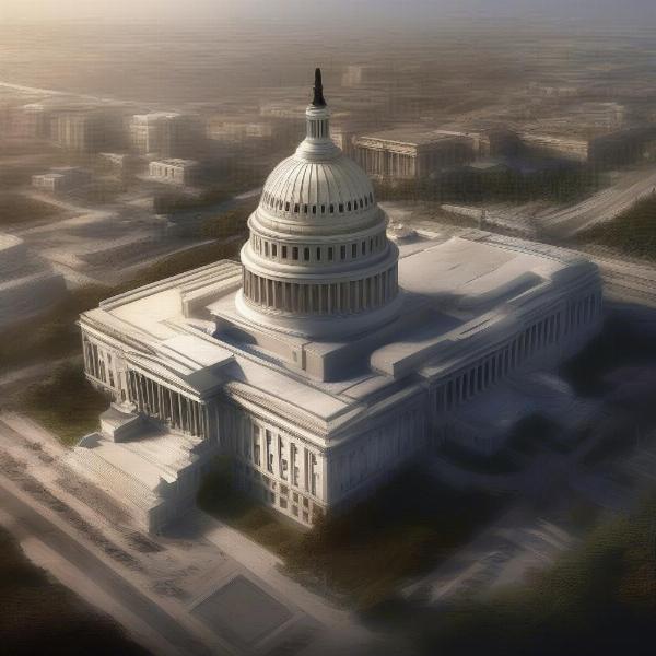 Capitol Building Symbolizing Panem's Power