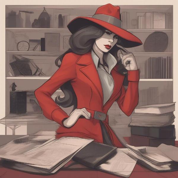 Carmen Sandiego Fan Art Illustration