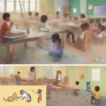 Modern interpretations of the cat scratch game:  Examples from pop culture and educational settings.