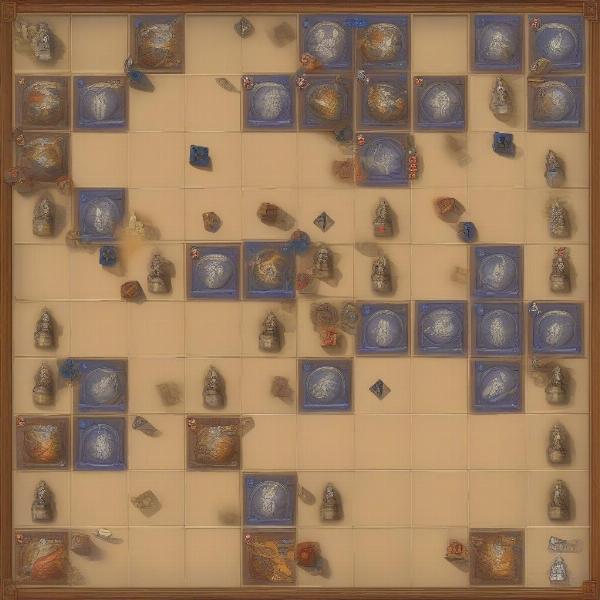 End game scenario in Cathedral board game