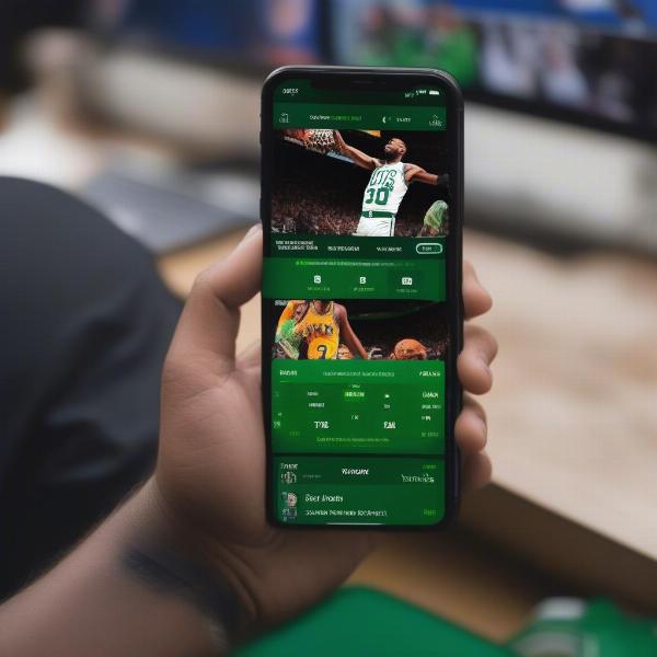 Streaming Celtics Game on Mobile App